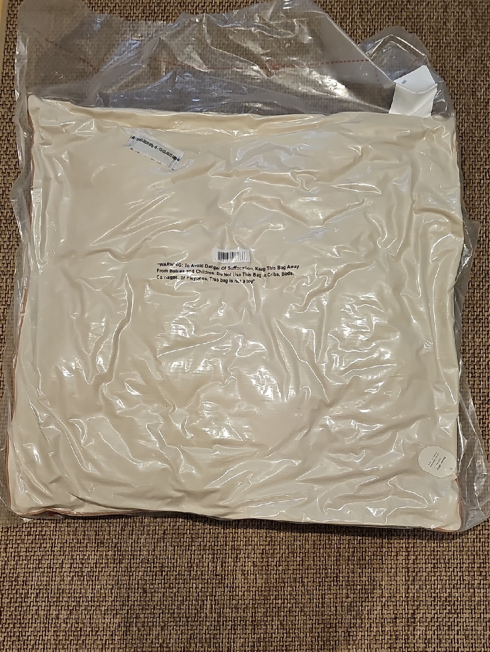 Threshold 24in.×24in. Square Leaf And Floral Tan & Off White Pillow - Picture 7 of 9